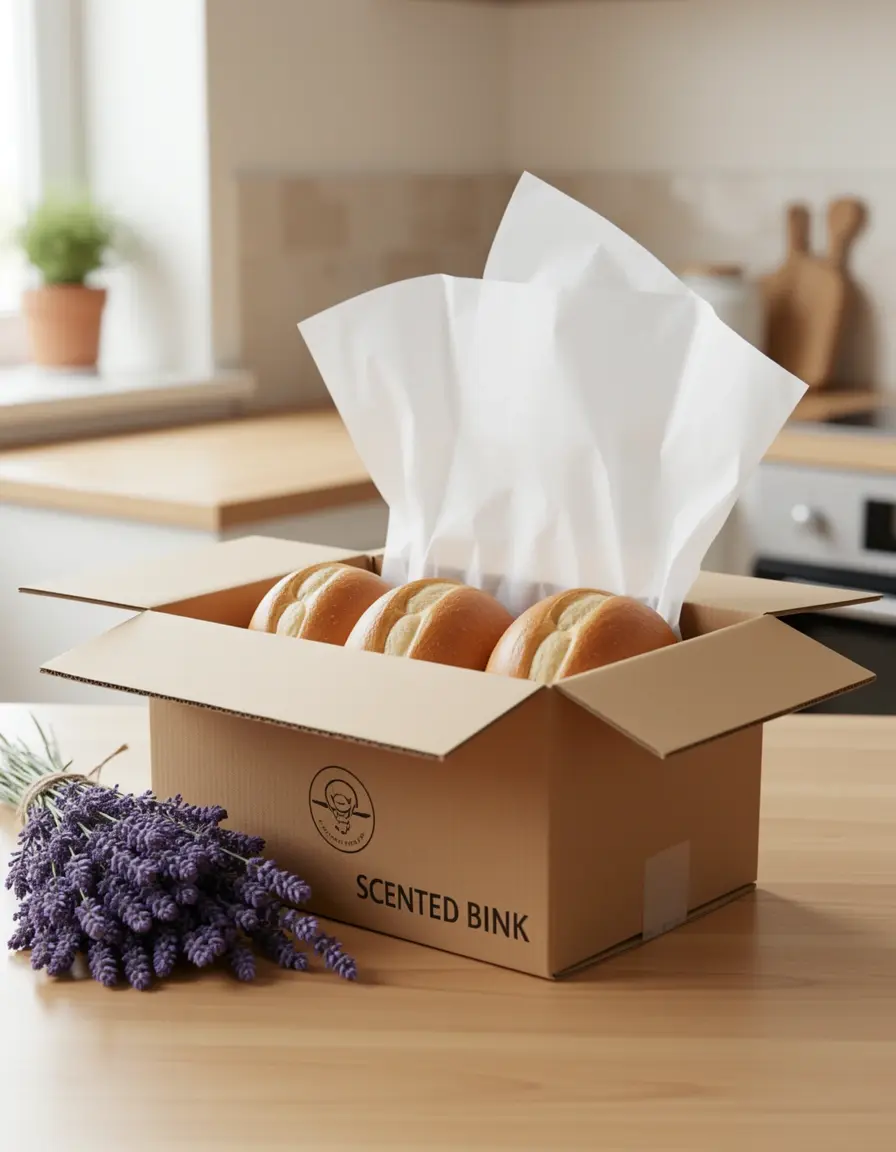 Duftende Müllbeutel mit Lavendel