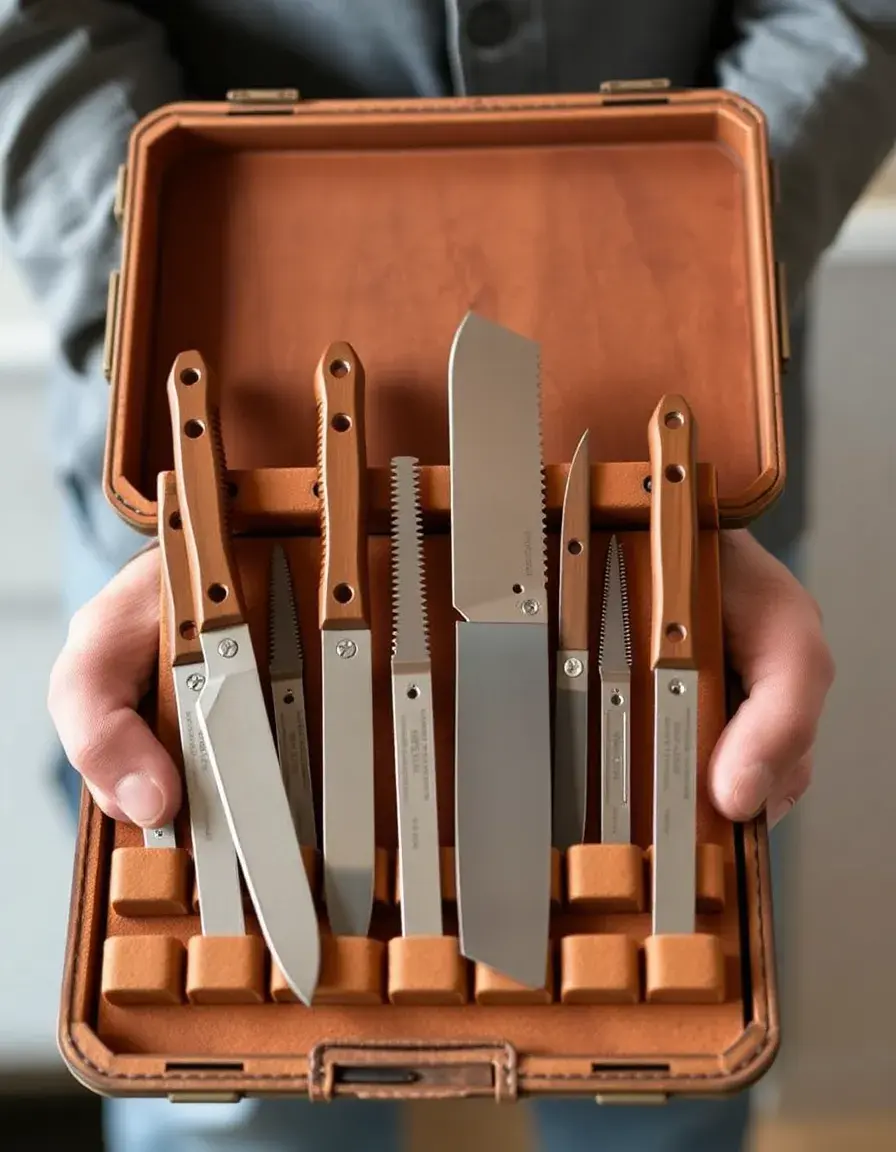 Aufbewahrungsbox für Mandolinenklingen sorgt für Ordnung