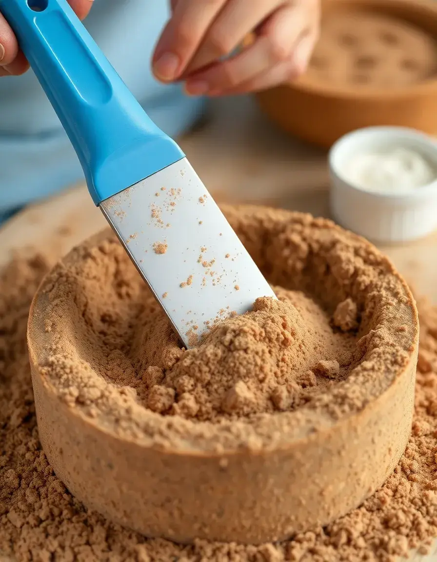 Küchengerät zur Herstellung von feinen Kuchenkrümeln