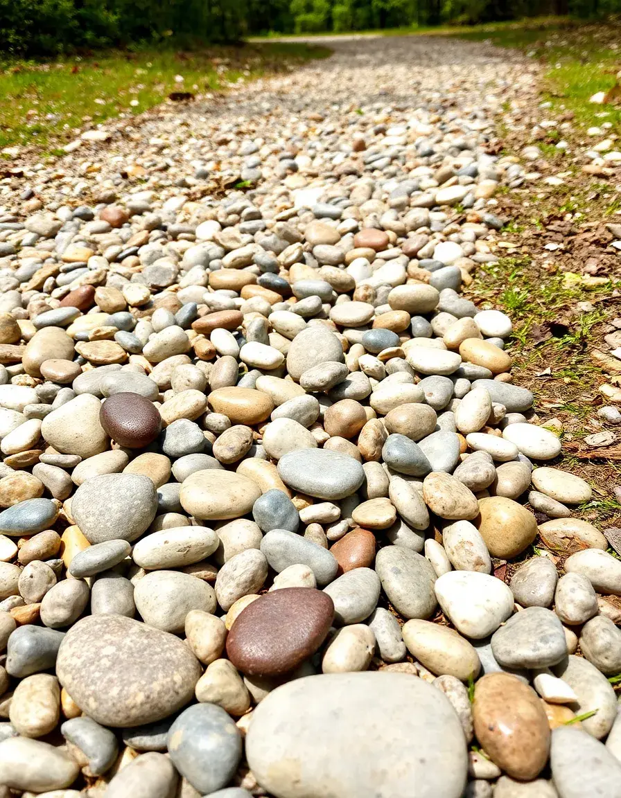 Essbare Kieselsteine für den Waldweg
