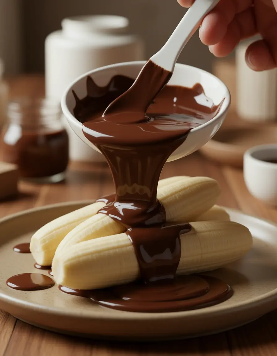 Banana Chocolate Dipper für glasierte Bananenstücke