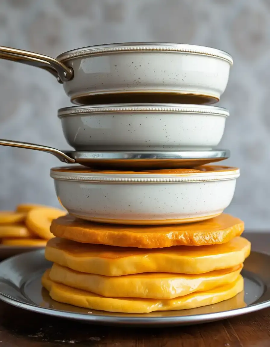 Layer Pan Set für mehrschichtige Stracciatella Kuchen