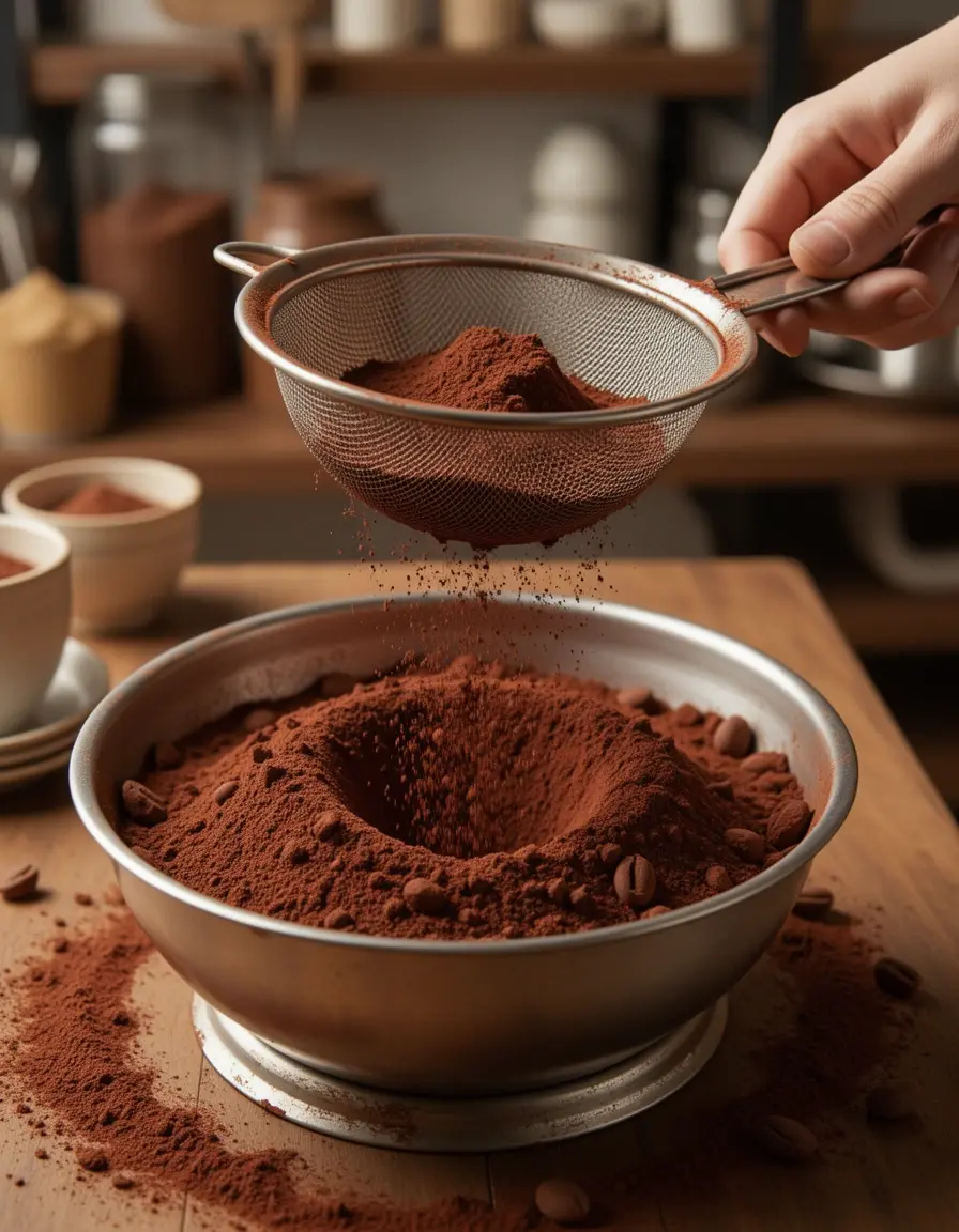 Cocoa Sifter Fine für klumpenfreies Kakaopulver