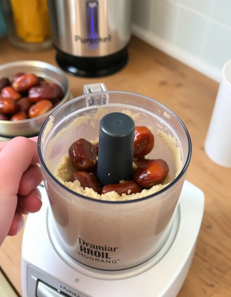 Küchenmaschine für die Verarbeitung von Datteln und Früchten