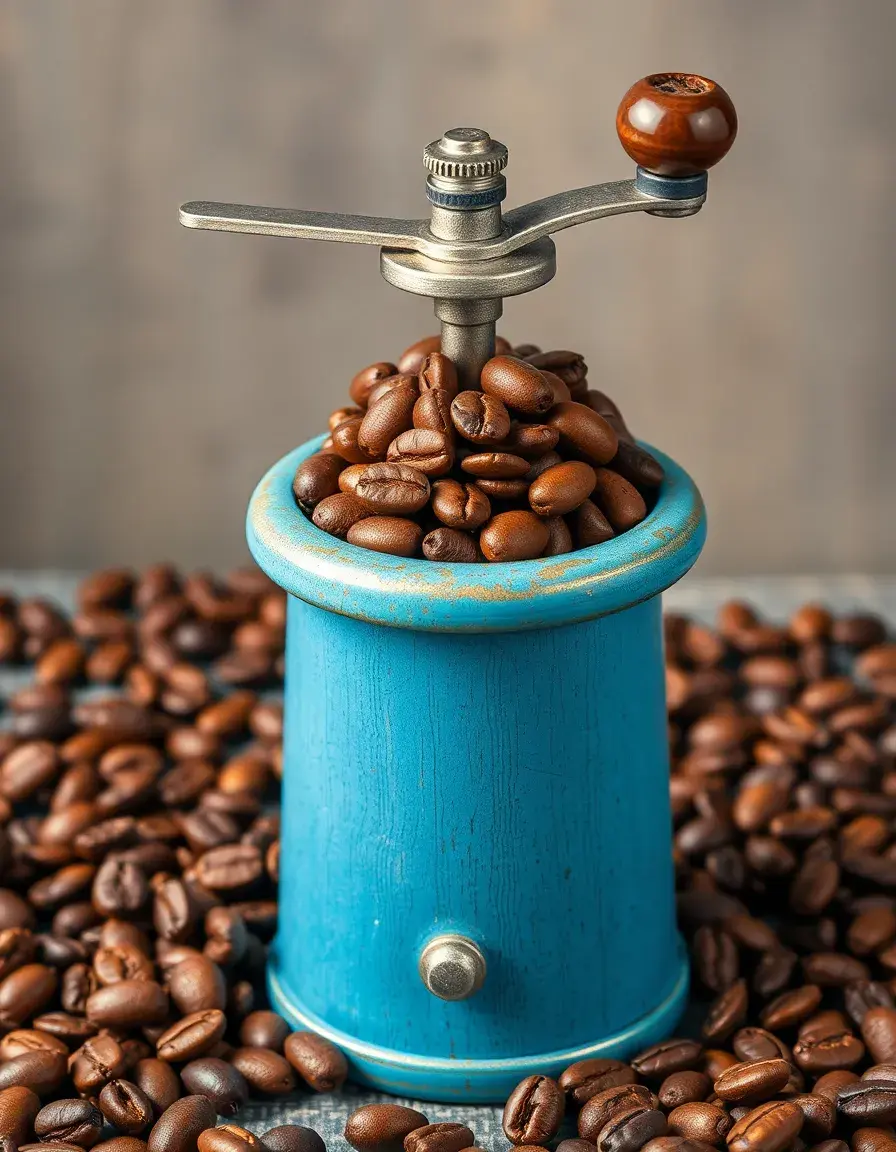Antique Grinder Hand Kaffeemühle Vintage Design