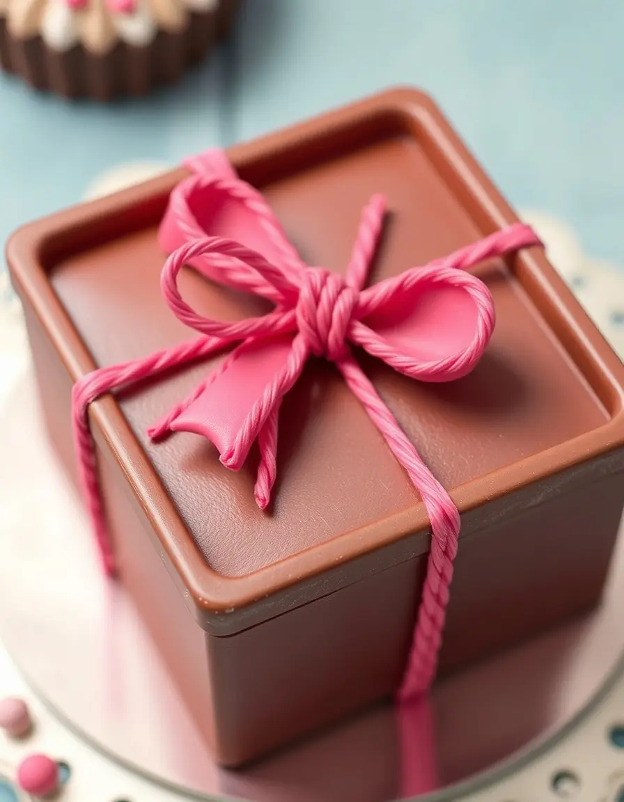Kuchenform in Form eines geschnürten Pakets