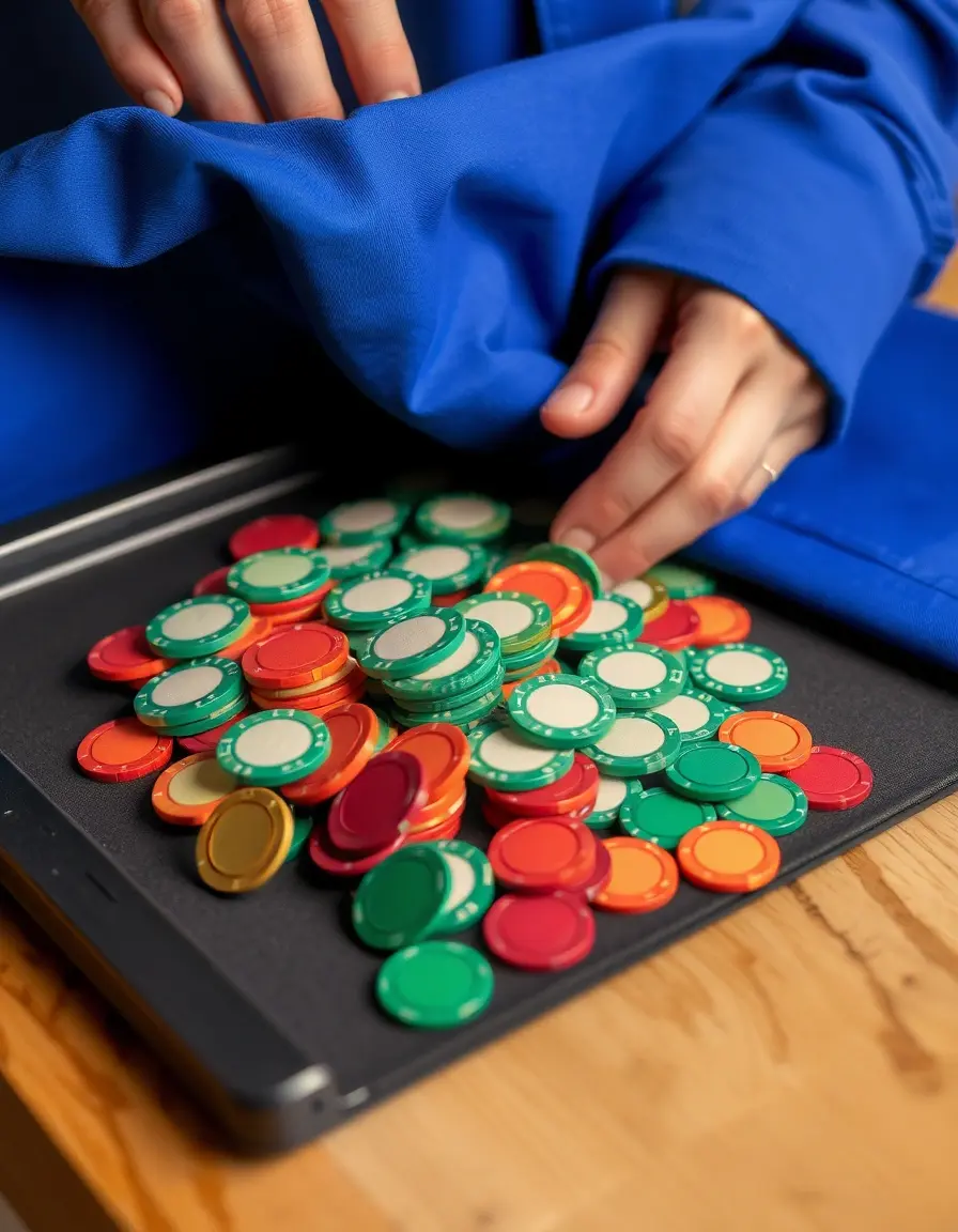 Gummi-Spatel zum sanften Unterheben von Schokoladenchips