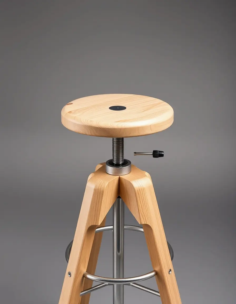 Höhenverstell-Set für Barhocker mit Hebel
