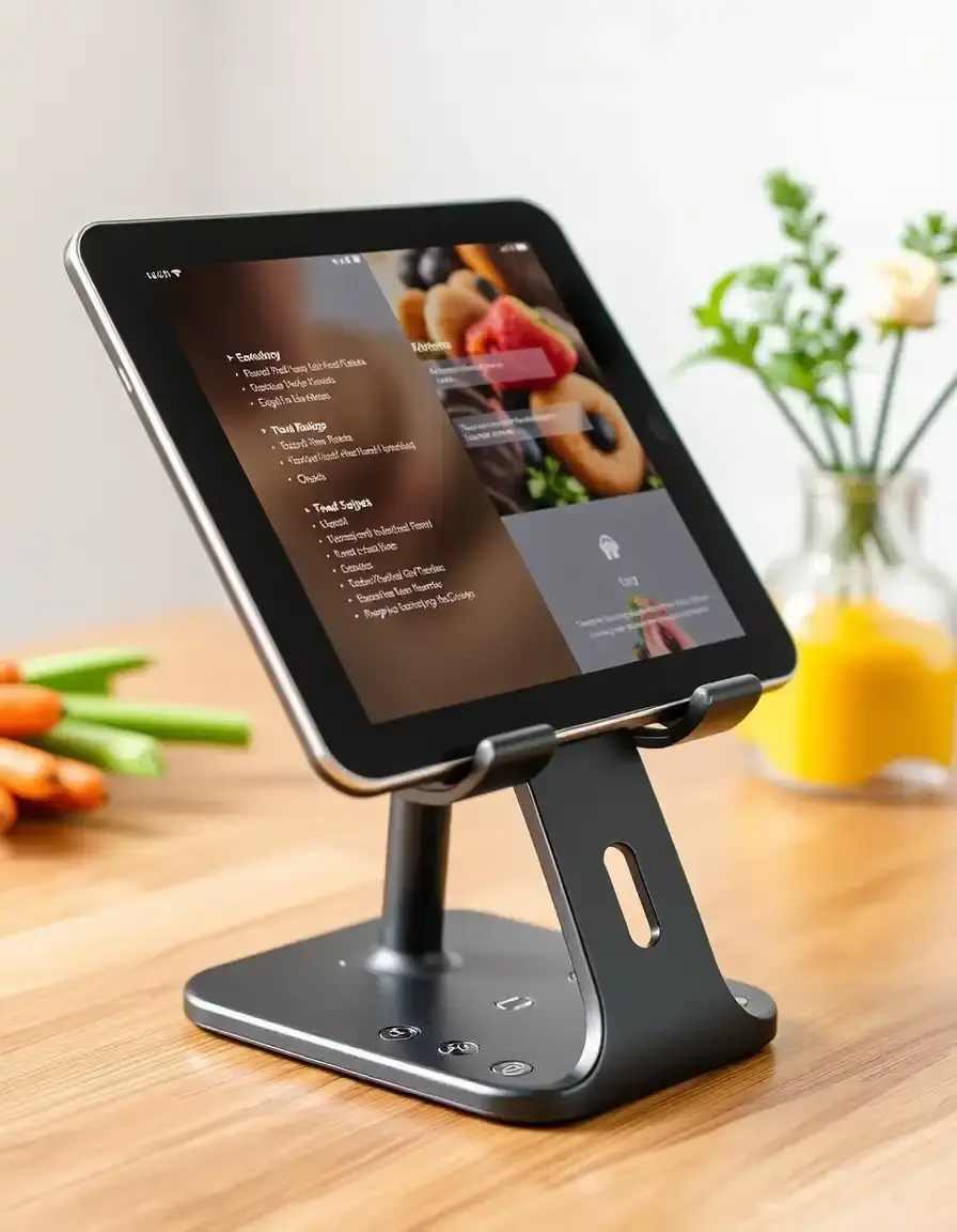 Verstellbarer Tablet-Halter für Rezepte