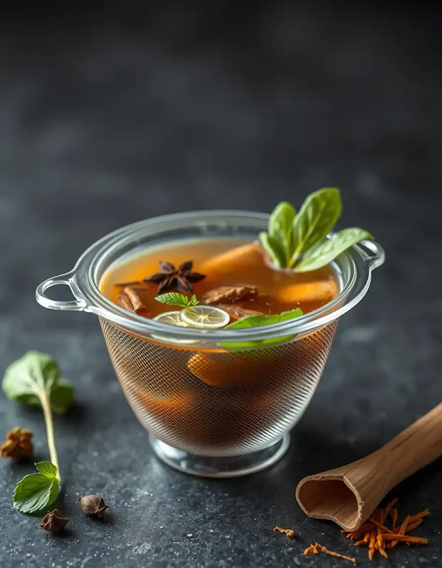 Pho Spice Infuser aus Edelstahl Mesh für vietnamesische Brühen