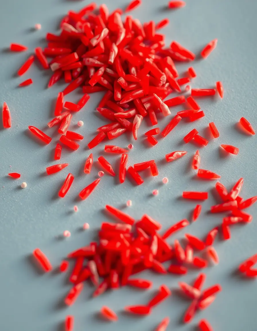 Flame Sprinkle Red - Rote Flammenstreusel für Torten