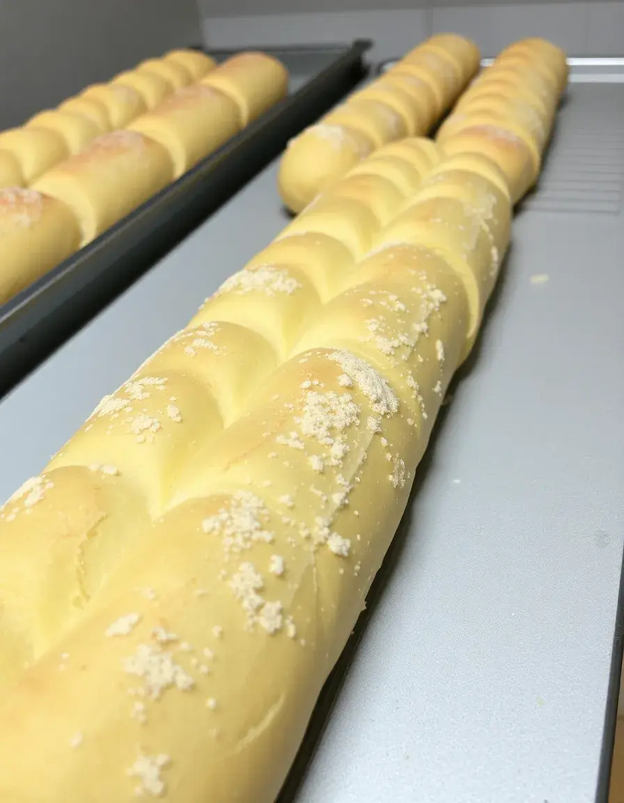 Perforiertes Backblech für drei lange Baguettes