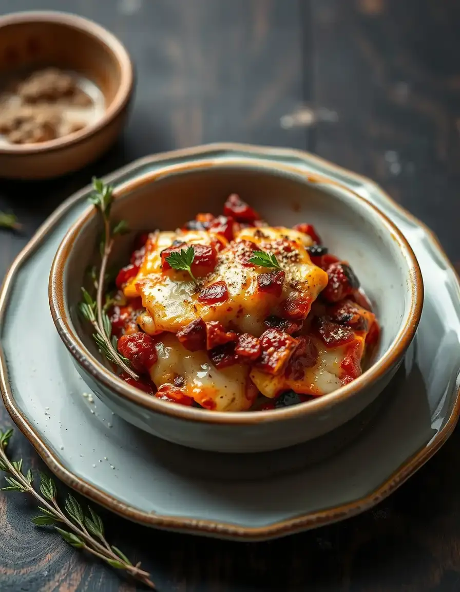 Keramische Auflaufform für perfekte Moussaka Schichten