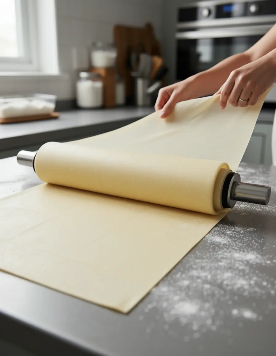 Dünner Teigroller für hauchzarten Phyllo- und Yufkateig