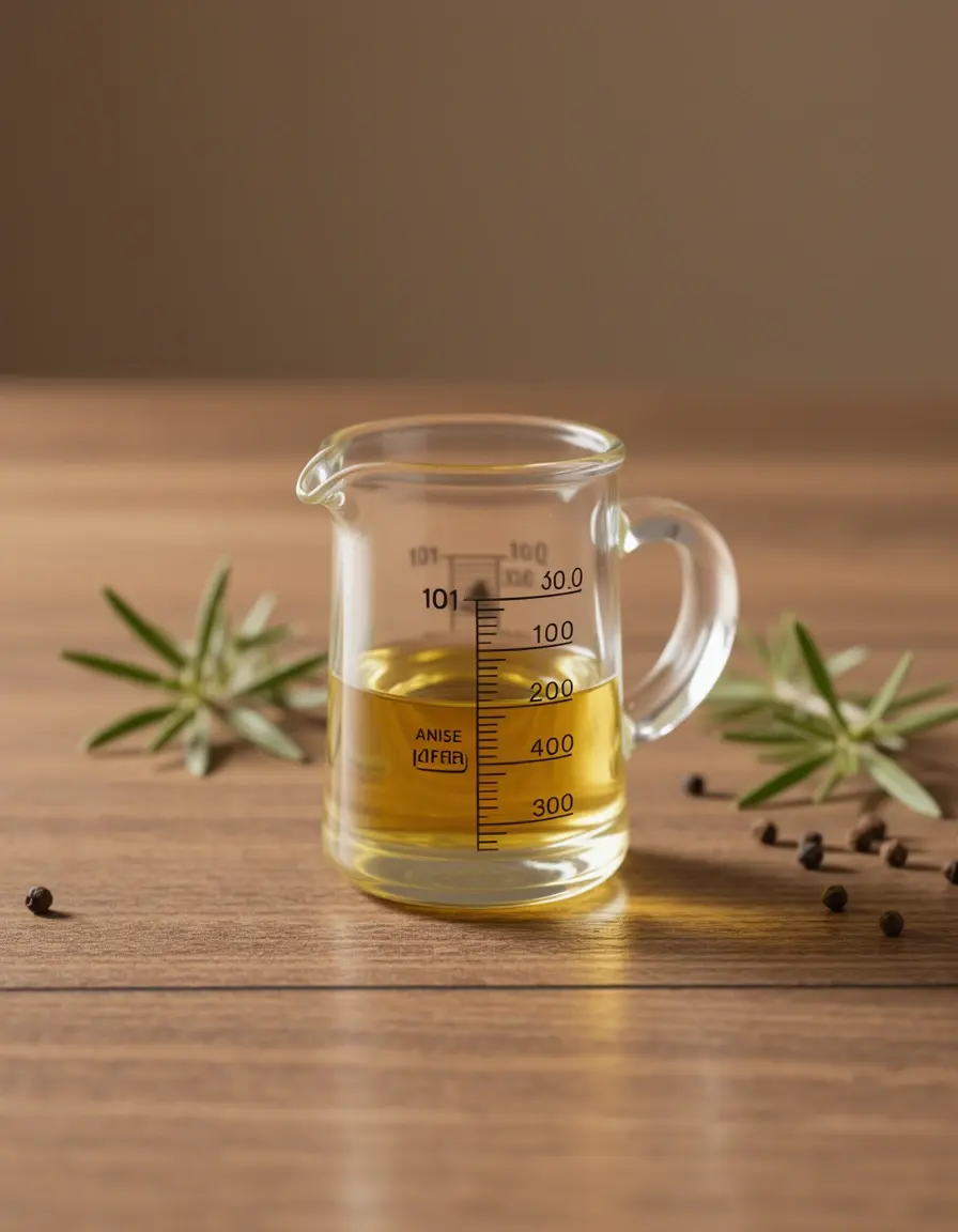 Kleines Ouzo-Glas zum Abmessen und Genießen von Anislikör