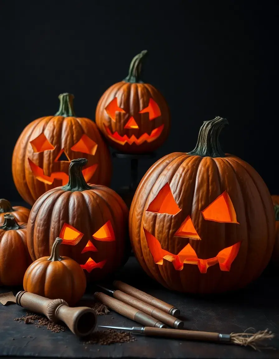 Professionelles Pumpkin Carver Set zum Schnitzen von Kürbisgesichtern