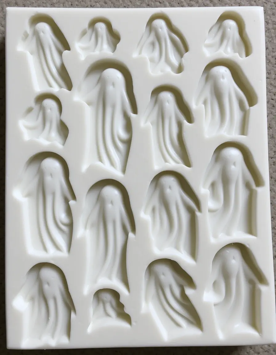Weiße Ghost Mold Silicone für kleine Geisterkuchen