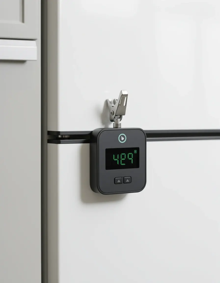 Magnetischer digitaler Küchentimer am Kühlschrank