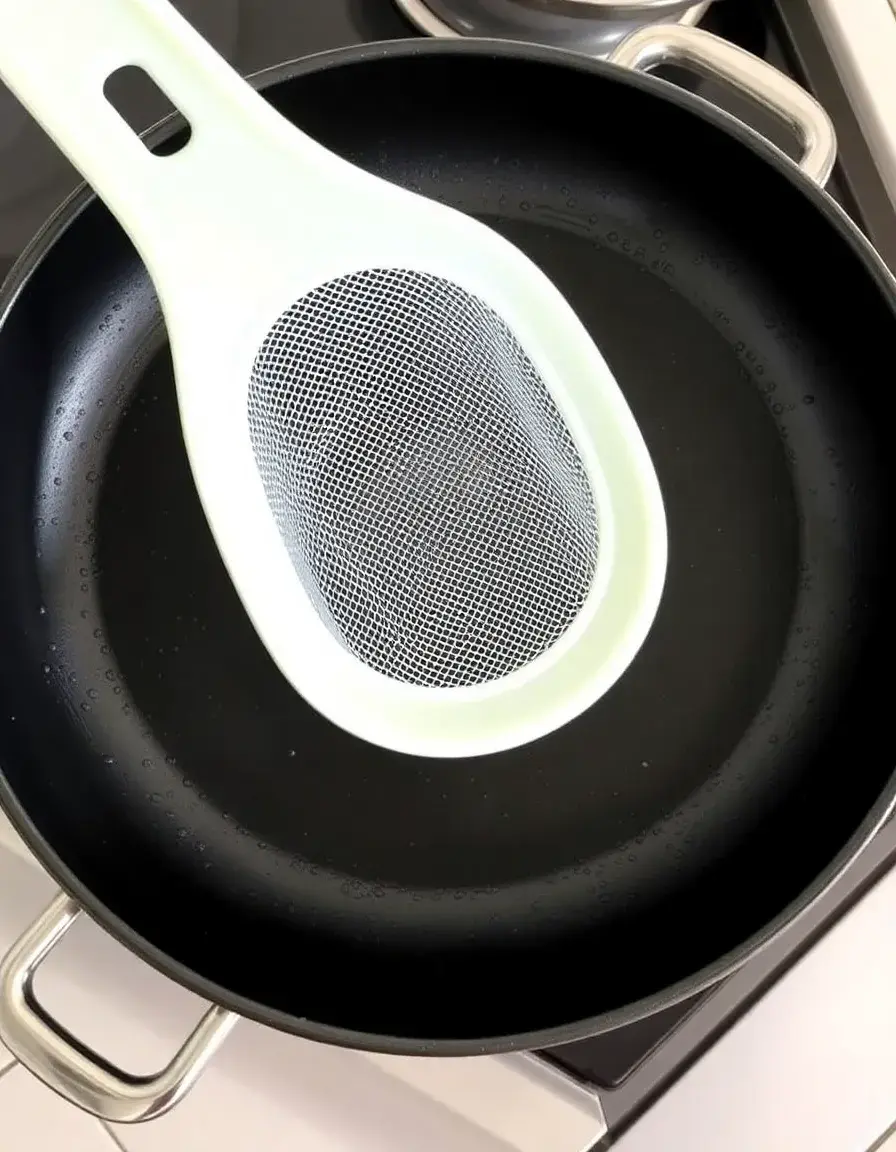 Silikon Spritzschutz für Pfannen mit Mesh-Einsatz
