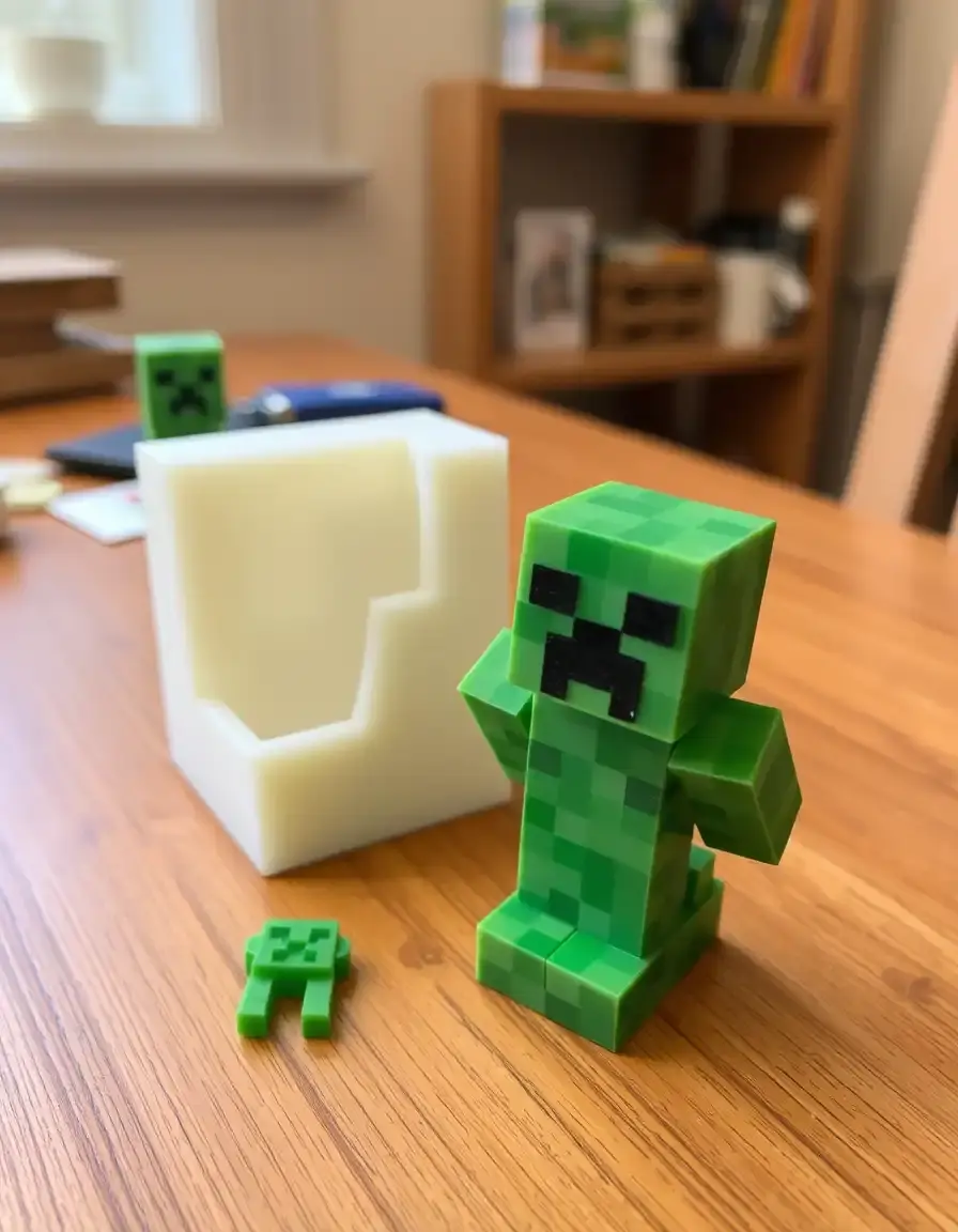 Silikonform für Minecraft Charaktere