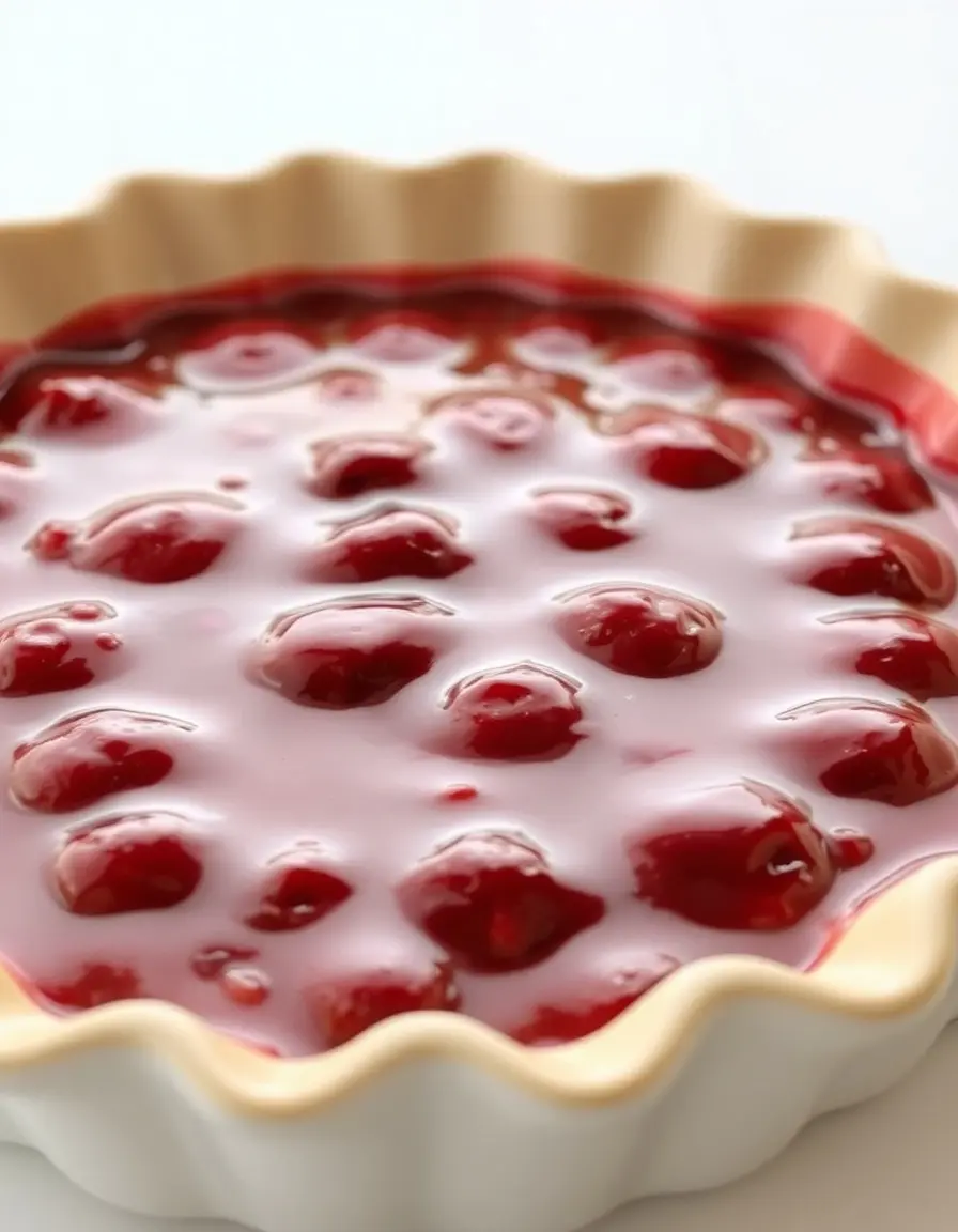 Keramik Pie Form mit Kirschfüllung