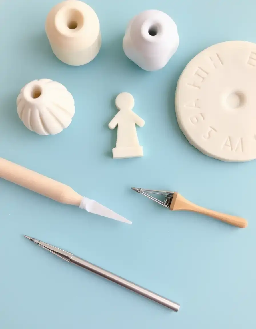Set mit Modellierwerkzeugen für Marzipanfiguren