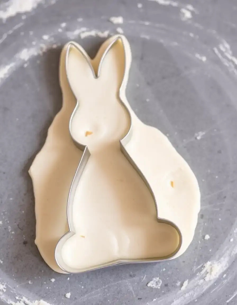 Hasen-Ausstechform aus Metall für Kuchen zu Ostern Kekse