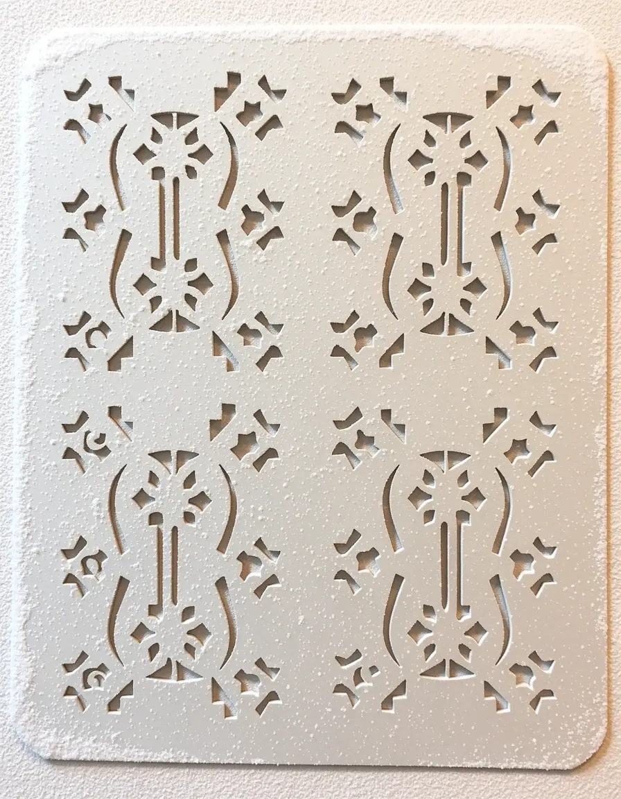 Schablone für Kreuz-Designs auf Ostergebäck