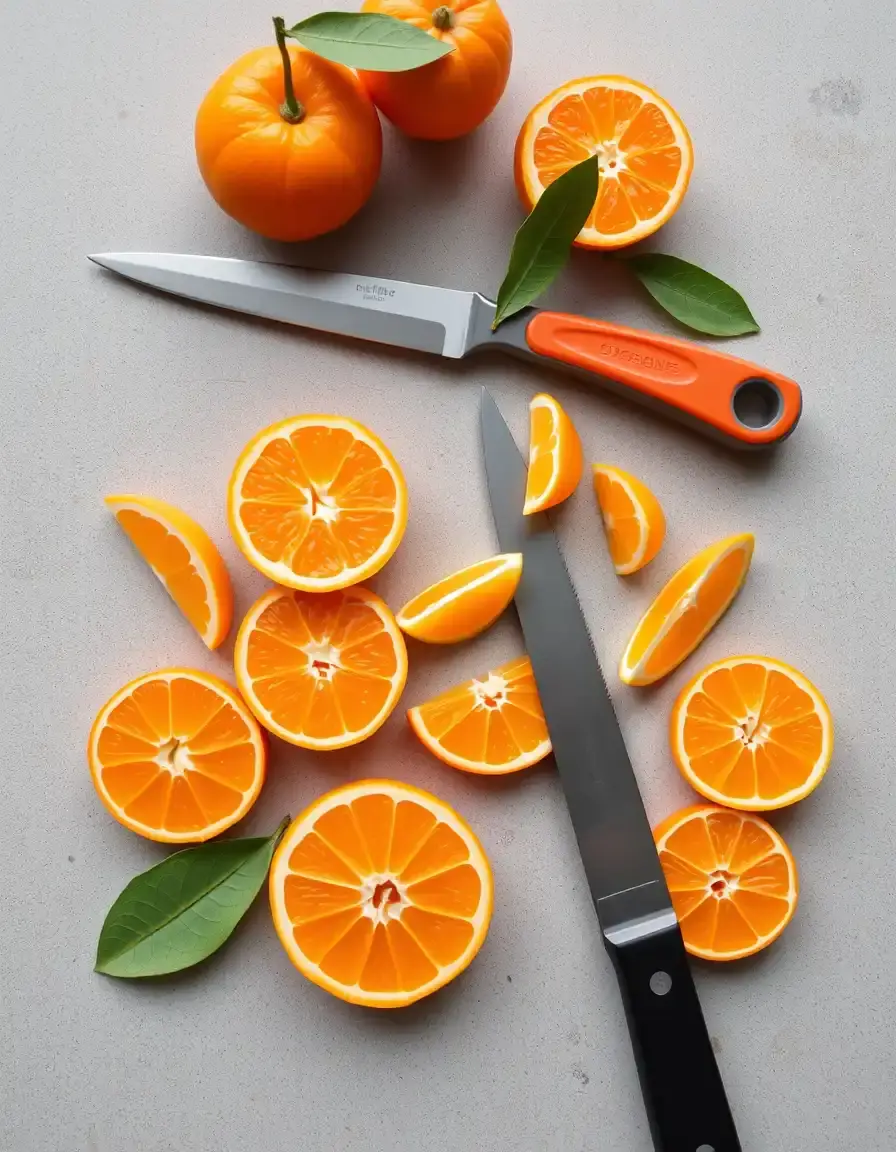 Werkzeug zum sauberen Trennen von Mandarinensegmenten