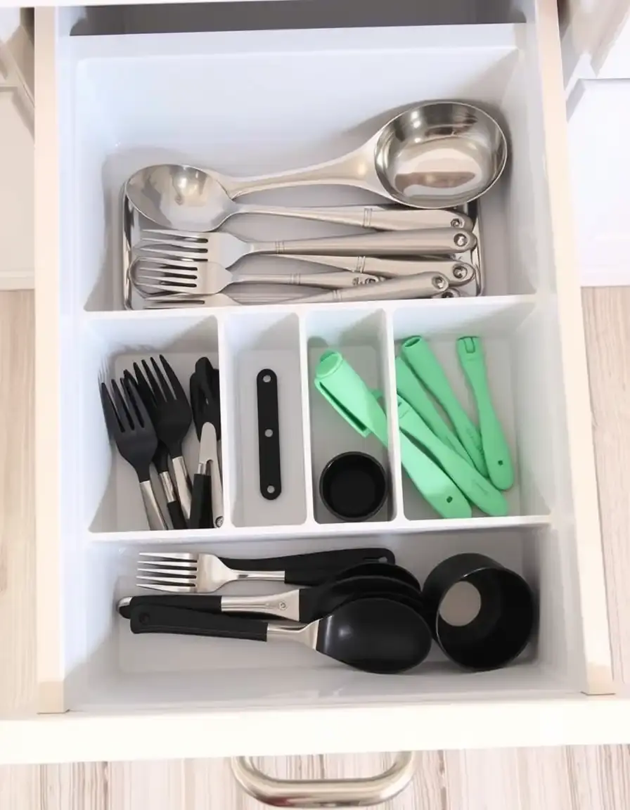 Verstellbare Drawer Divider küchen organizer für Utensilien