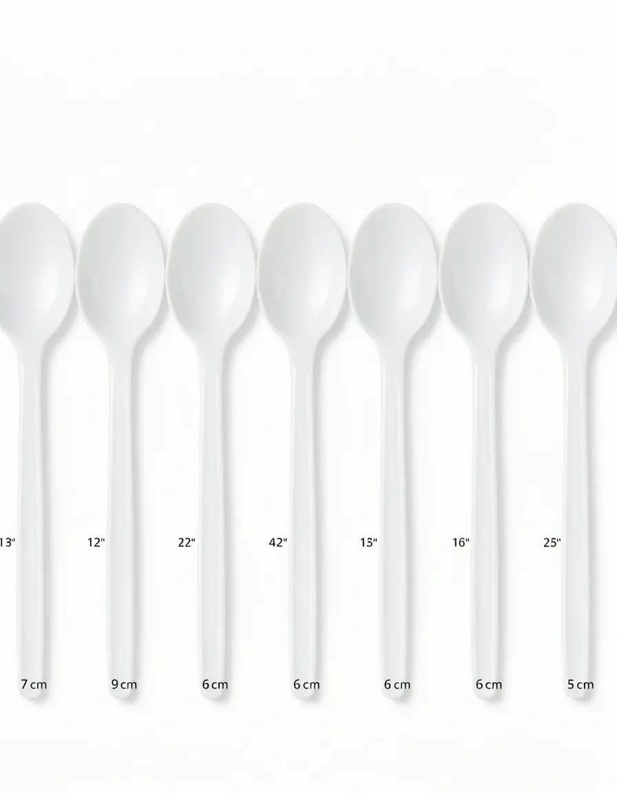 Messlöffel-Set aus Kunststoff für präzises Backen