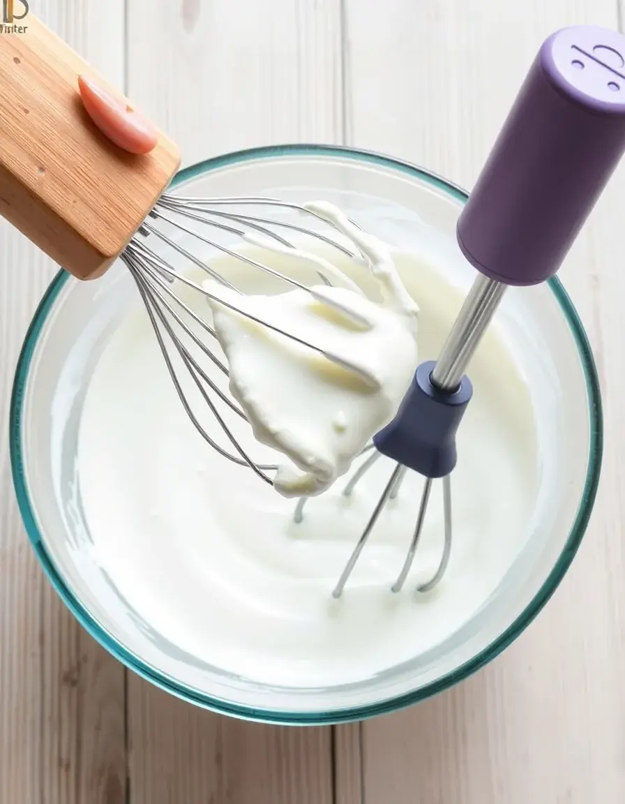 Leistungsstarker Quark Mixer Handmixer für cremige Konsistenz