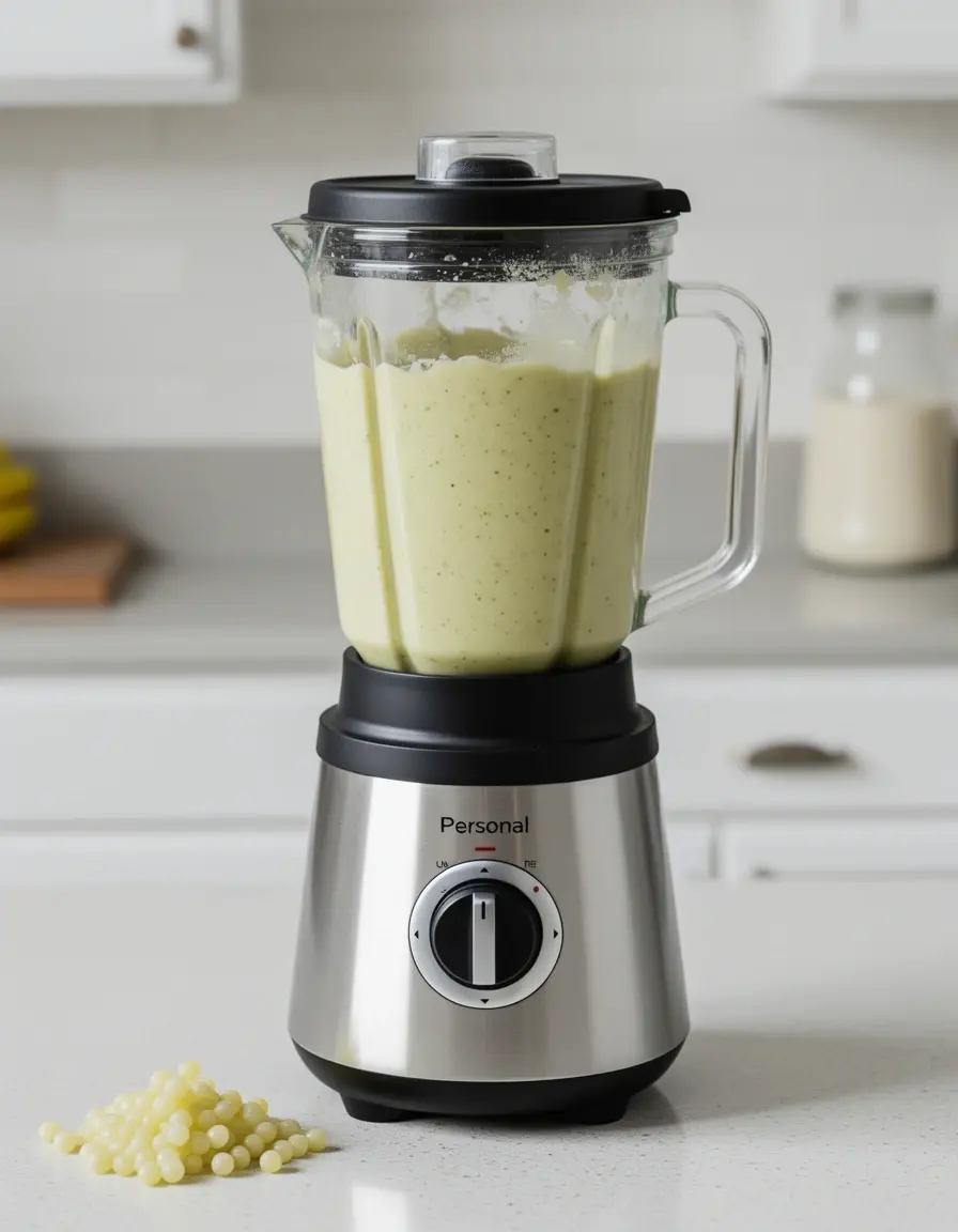 Kompakter Mixer für Monk Fruit Smoothies und Kuchenteig