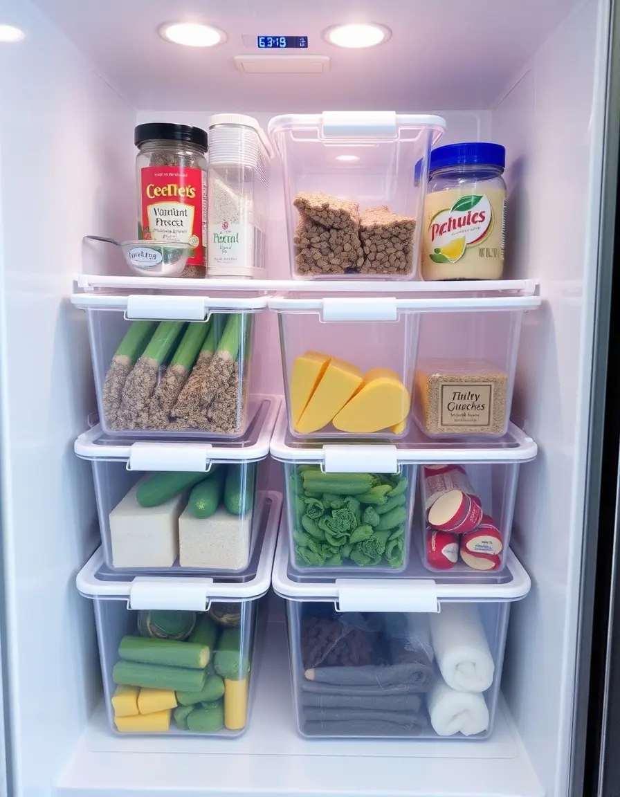 Kühlschrank Organizer für frische Zutaten