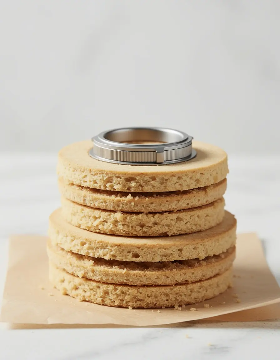Verstellbarer Tortenring für Schichtkuchen