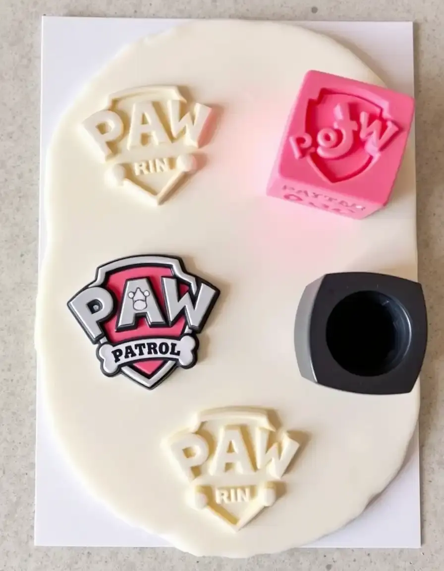 Character Stamps für Fondant Logos