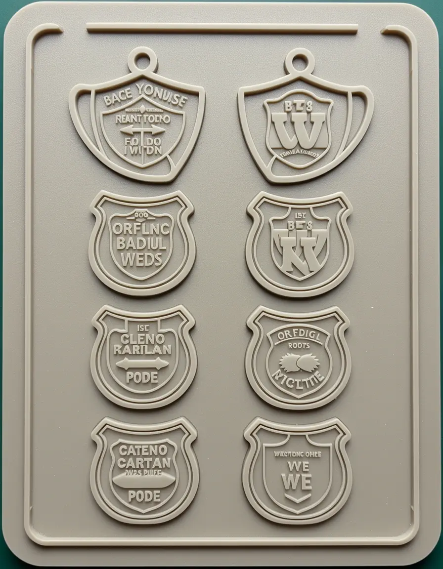 Schild Form für Abzeichen