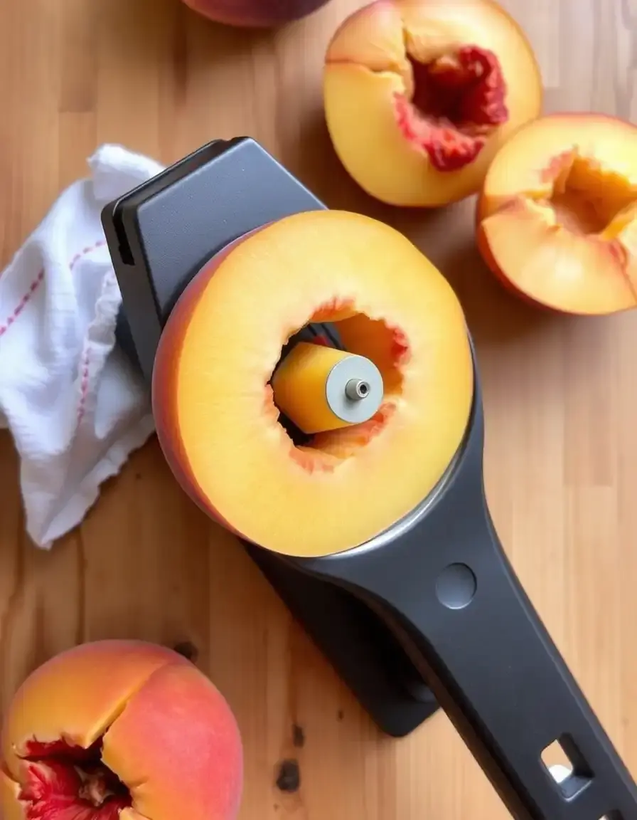 Obstschneider Rad für gleichmäßige Pfirsichspalten