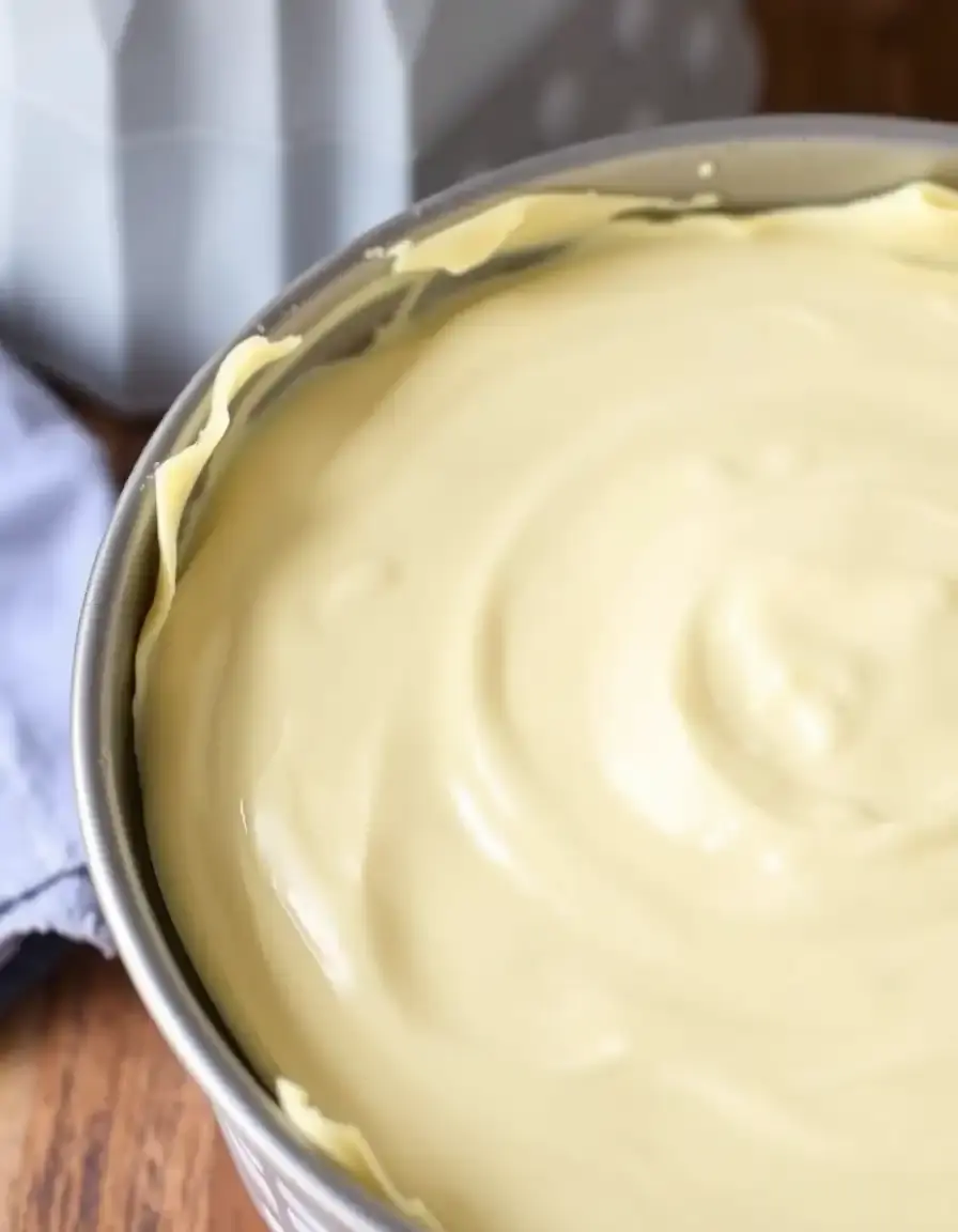 Auslaufsichere Springform für Pfirsich Schmand Kuchen