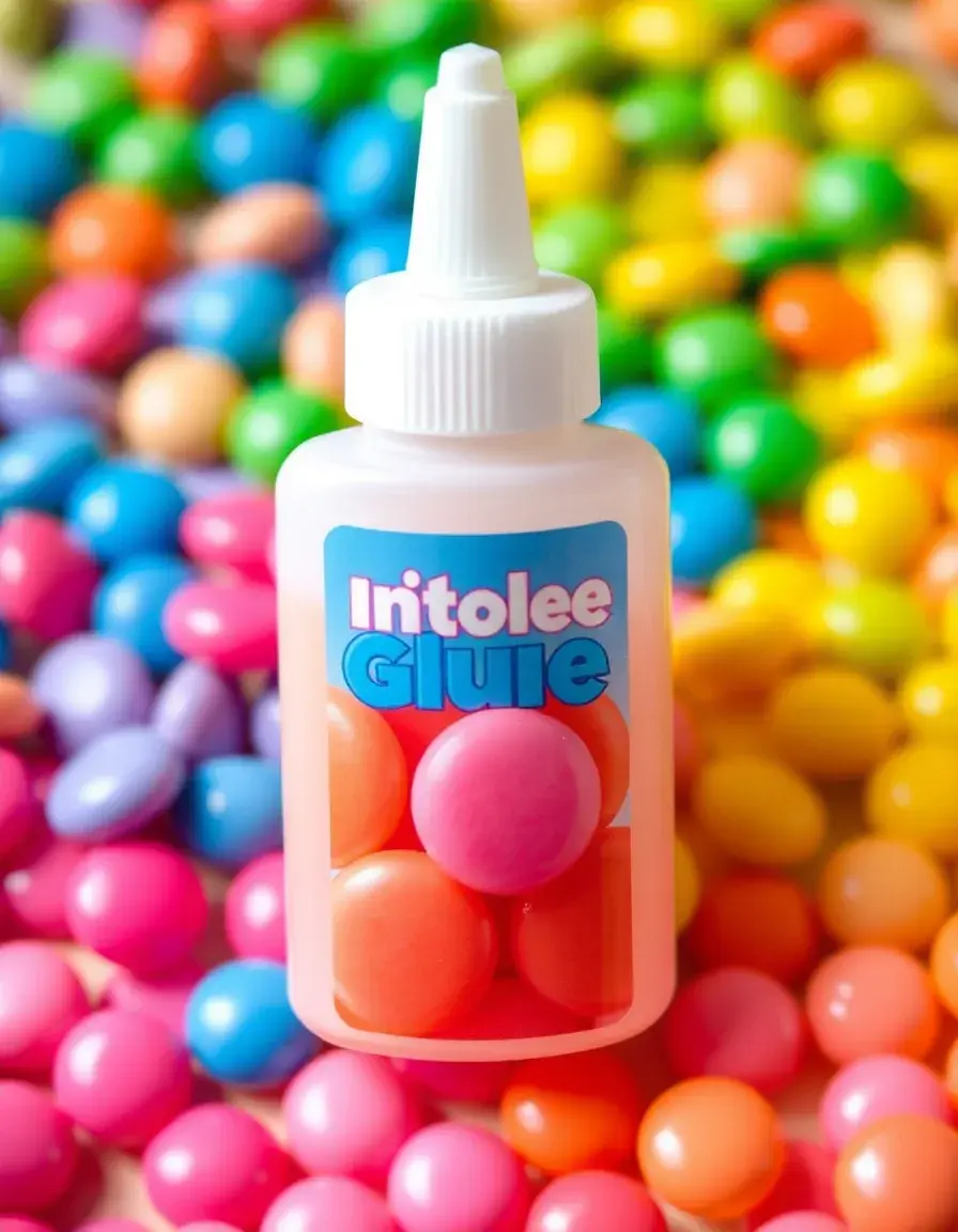 Essbarer Kleber für die Befestigung von Smarties auf Kuchen