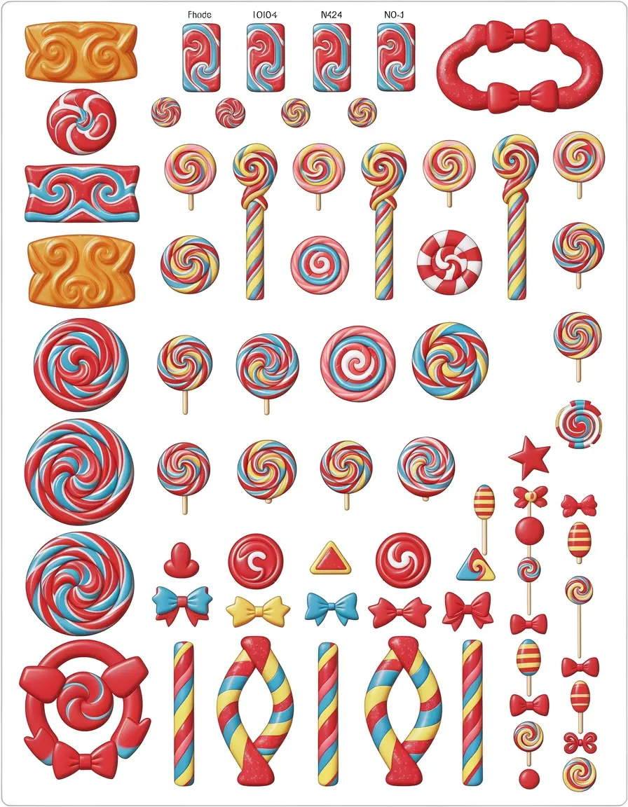 Form-Tool für komplexe Candy-Designs auf Fondant