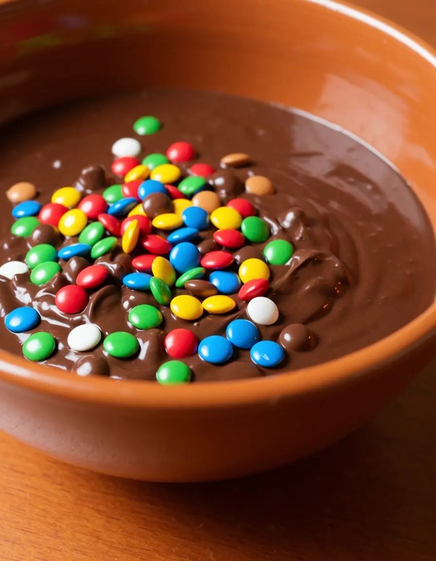 Schmelzschale für Schokolade und Smarties-Toppings