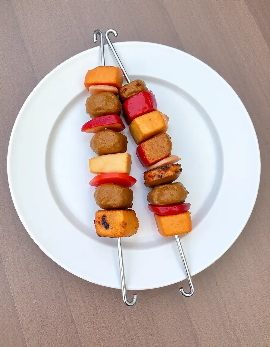 Breite Metallspieße für türkische Kebab-Spezialitäten