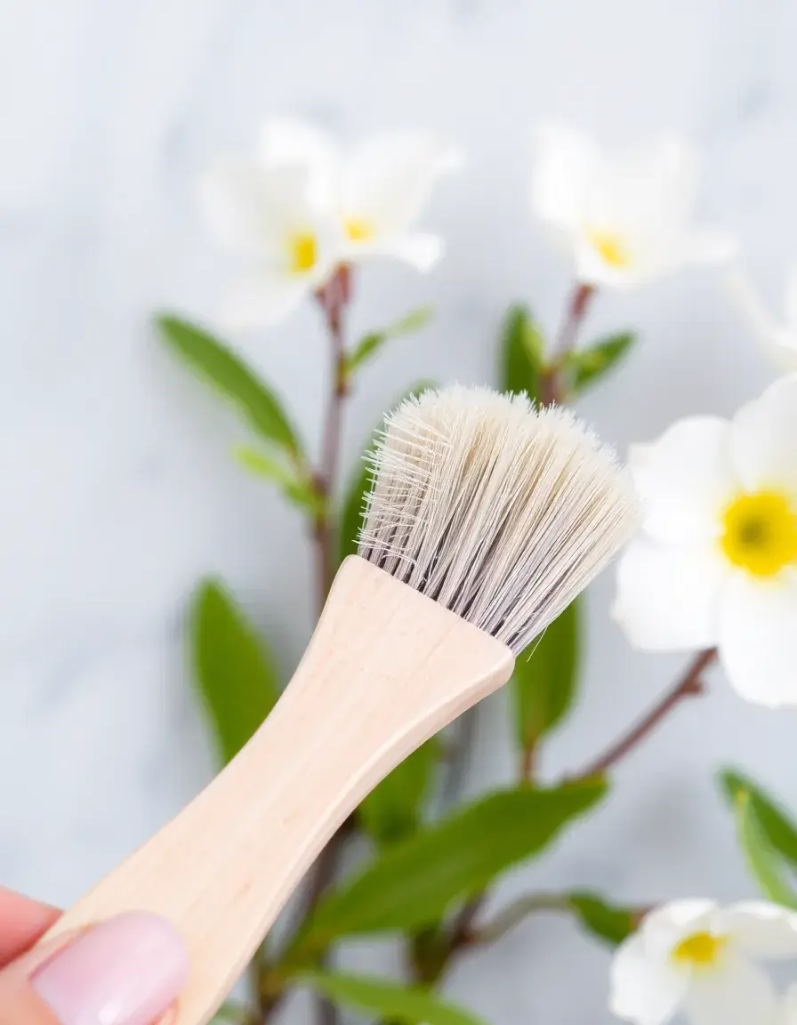 Aroma-Pinsel zum Auftragen von Vanille-Glasur