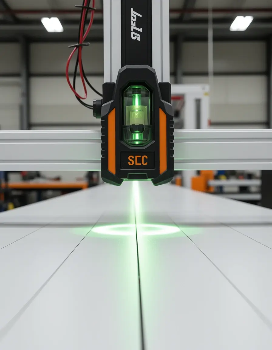 Laser Level für gerade Wandpaneele Küche