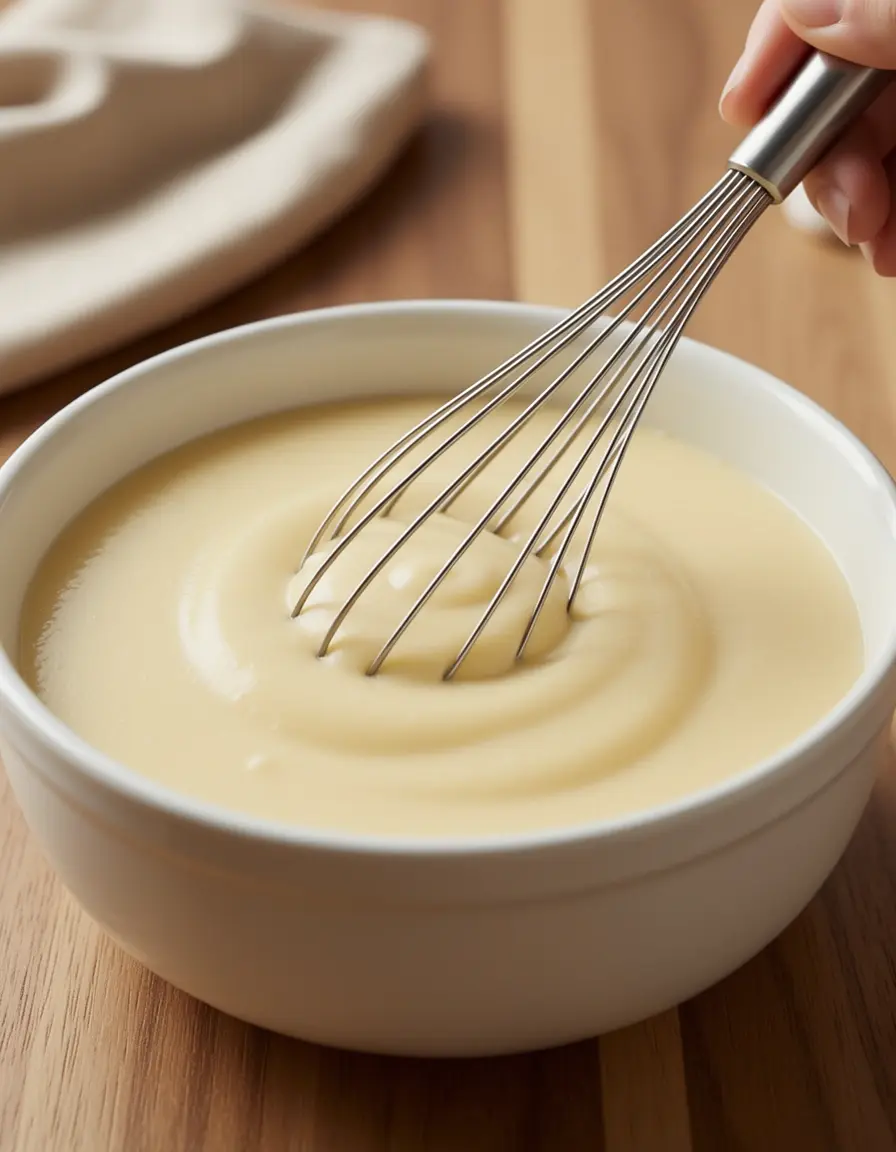 Schneebesen für glatte Creme und Pudding