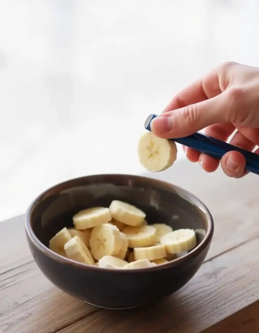 Slicer Guide für gleichmäßige Bananenscheiben