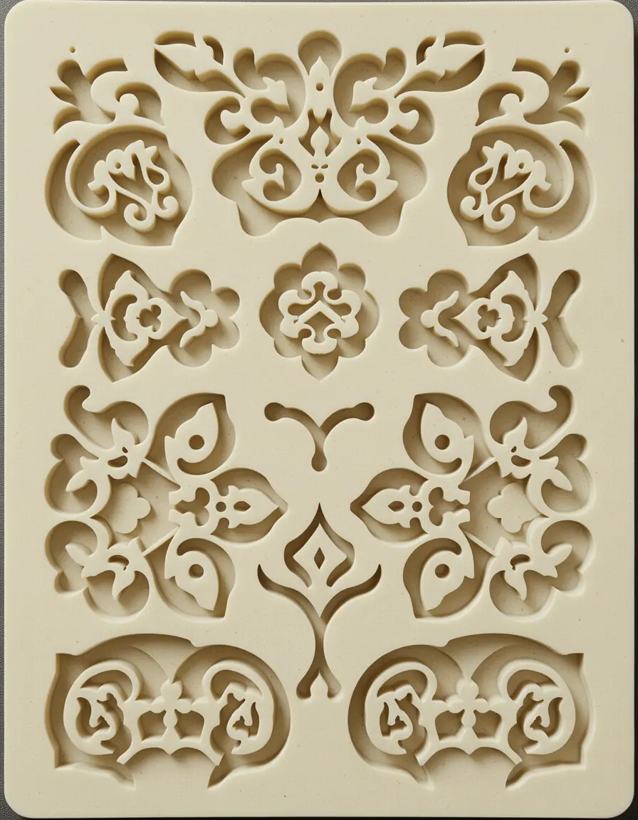 Traditionelle arabische Backform für geometrische Muster