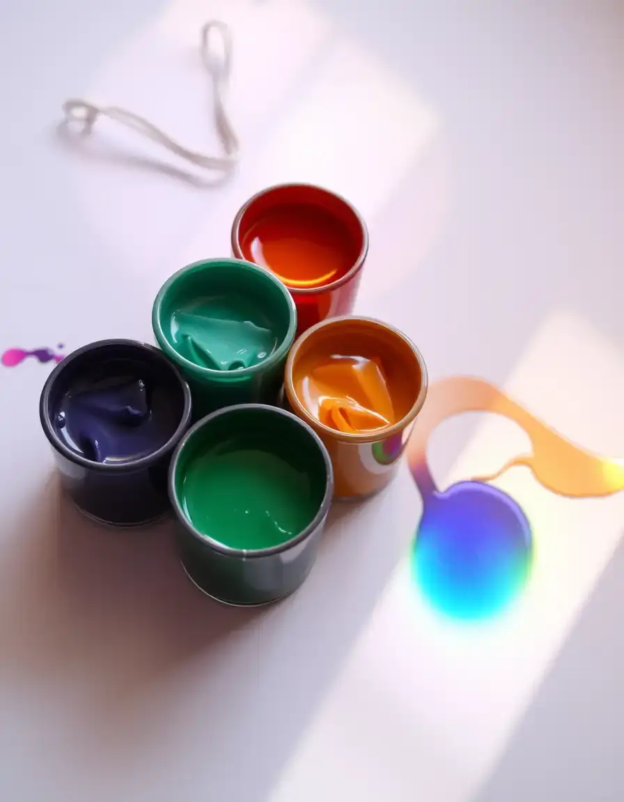 Lebensmittelfarben Set für Regenbogen Effekte bei Torten