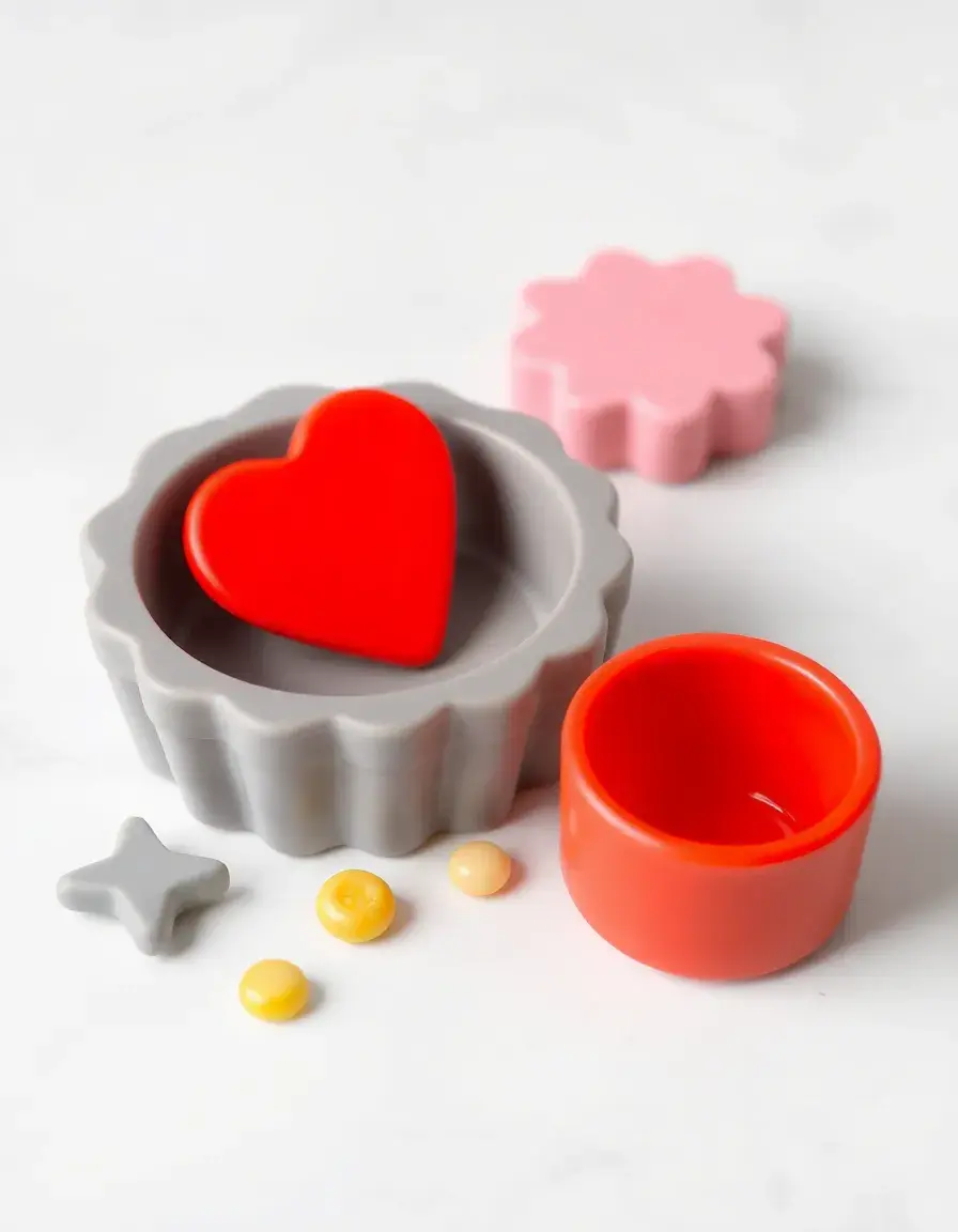 Graues Utensilien Set aus Silikon